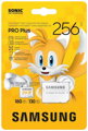 SAMSUNG PRO Plus Sonic the Hedgehog™ microSDXC 256GB + SD Adaptér / CL10 UHS-I U3 / A2 / V30