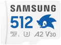 SAMSUNG PRO Plus Sonic the Hedgehog™ microSDXC 512GB + SD Adaptér / CL10 UHS-I U3 / A2 / V30
