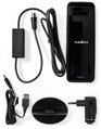 NEDIS aktivní pokojová DVB-T/T2 anténa/ FM / UHF / VHF/ rozsah příjmu 0-15 km/ LTE700/ zesílení 28 dB/ ABS/ černá