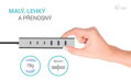 i-tec USB-A/USB-C Metal charging HUB 7x port/ 3x USB-C 3.1/ 4x USB 2.0/ kovový