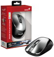 GENIUS NX-7125 Silver/ 1200 dpi/ bezdrátová/ Copilot/ 4tlačítková/ USB-A/ USB-C/ stříbrná