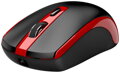 GENIUS ECO-8150 Red/ 1200 dpi/ bezdrátová/ dobíjecí/ Copilot/ 4tlačítková/ USB-A/ USB-C/ černočervená