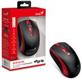 GENIUS ECO-8150 Red/ 1200 dpi/ bezdrátová/ dobíjecí/ Copilot/ 4tlačítková/ USB-A/ USB-C/ černočervená