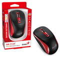 GENIUS NX-7123 BlackRed/ 1200 dpi/ bezdrátová/ Copilot/ 4tlačítková/ USB-A/ USB-C/ černočervená