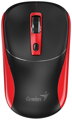 GENIUS NX-7123 BlackRed/ 1200 dpi/ bezdrátová/ Copilot/ 4tlačítková/ USB-A/ USB-C/ černočervená