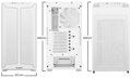Be quiet! skříň PURE BASE 501DX / ATX / 3x140mm PWM ARGB fan / ARGB LED pásek / USB3.2 / temperované sklo / bílá