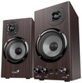 GENIUS repro SP-HF520BT Dark Brown/ 2.0/ Bluetooth 5.3/ 20W/ Dřevěné/ tmavě hnědé