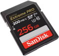 SanDisk Extreme PRO 256GB SDXC / UHS-I, Class 10, U3, V30 /  up to 200MB/s & 140MB/s Read/Write / + 2 years RescuePRO