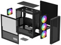 POŠKOZENÝ OBAL - DEEPCOOL skříň CH560 Digital / MidT/ 3x140 a 120mm ARGB fan / USB 3.0 / USB-C/ tvrzené sklo / digitální displ...