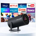 ROZBALENÉ - HELMER chytrý přenosný projektor SP 500 HD mini/ HD (1280 x 720px/ HDMI/ USB/ Bluetooth/ Wi-Fi/ Repro/ Androi...