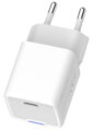 COLORWAY 1x USB-C/ síťová nabíječka/ GaN/ PD/ PPS/ 30W/ Včetně 100cm kabelu/ Bílá