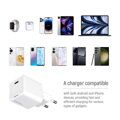 COLORWAY 1x USB-C/ síťová nabíječka/ GaN/ PD/ PPS/ 25W/ Včetně 100cm kabelu/ Bílá
