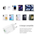 COLORWAY 1x USB-C/ síťová nabíječka/ GaN/ PD/ PPS/ QC/ 30W/ Včetně 100cm kabelu/ Bílá