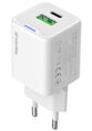 COLORWAY 1x USB-C/ síťová nabíječka/ GaN/ PD/ PPS/ QC/ 35W/ Včetně 100cm kabelu/ Bílá