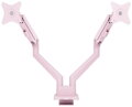 AROZZI ALZARE NEO DUO Pink/ stolní držák pro 2 monitory/ plynový píst/ kovový/ růžový
