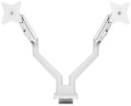 AROZZI ALZARE NEO DUO White/ stolní držák pro 2 monitory/ plynový píst/ kovový/ bílý