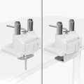AROZZI ALZARE NEO DUO White/ stolní držák pro 2 monitory/ plynový píst/ kovový/ bílý