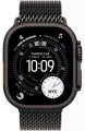 Apple Watch Ultra 3 49mm Černý titan s černým titanovým milánským tahem - M