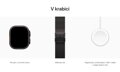 Apple Watch Ultra 3 49mm Černý titan s černým titanovým milánským tahem - M