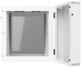 Ubiquiti UniFi 12U Rack Cabinet Wall SW Glass - Nástěnný rozvaděč, výška 12U, ventilátory, prosklené dveře, dvoudílný