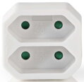 NEDIS síťový rozbočovač/ 2x zásuvka typu C (euro)/ 250 V AC 50/60 Hz/ 2,5 A/ 1100 W/ bílý