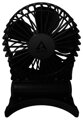 ARCTIC stolní ventilátor Summair Black / vrtulový / průměr 9,1 cm / USB / nastavitelný / černý