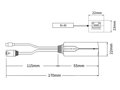XtendLan XL-POES-5VUC, PoE splitter 802.3af, 100Mb, stabilizovaných 5V/2,4A, výstup USB-C