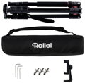 Rollei Stativ Compact Traveler No.2 / 23150/ Zátěž 5kg/ Vytažený 180 cm/ Hliník/ Černý