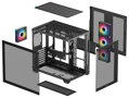 POŠKOZENÝ OBAL - DEEPCOOL skříň CG530 4F / ATX / 4x120mm ARGB fans / USB 3.0 / USB-C/ panoramatická / černá