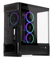 Endorfy skříň Aquarius 8000 Corona / ATX / 4x120mm ARGB fan / USB 3.0 / USB-C / panoramatická / zaoblené sklo / černá