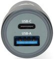NEDIS nabíječka do auta/ 48 W/ dva výstupy/ 12 - 24 V DC/ 3.0 A/ USB-A/ USB-C/ automatická volba napětí/ šedá
