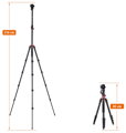 Rollei Stativ Compact Traveler No 2 XL Video/ Zátěž 5kg/ Vytažený 210 cm/ Hliník