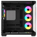 Krux skříň Tano ATX / 4x120 mm PWM ARGB fan / 2xUSB 3.0 / USB-C / panoramatická zaoblená/ černá
