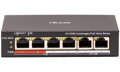 HiLook Powered by HIKVISION switch NS-0106P-45(B)/ 4x port/ 10/100 Mbps RJ45 ports PoE / 2x 100 Mbps uplink