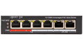 HiLook Powered by HIKVISION switch NS-0106P-45(B)/ 4x port/ 10/100 Mbps RJ45 ports PoE / 2x 100 Mbps uplink