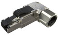 Solarix Konektor MPTL 90° RJ45 CAT6 STP samořezný SXRJ45-6-STP-BK-SA-U