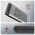 AXAGON box pro 2x M.2 NVMe SSD s funkcí klonování / EEM2-20GD / USB-C / USB 3.2 Gen2 / kabel 30cm USB-C na USB-C