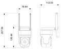 OPRAVENÉ - IMMAX NEO LITE SMART Security venkovní kamera CUBE, PT, Wi-Fi 2,4 a 5GHz, 4MP, ONVIF, TUYA