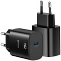 Swissten Síťový Adaptér Edge GaN 1x USB-C PD 20W Černý