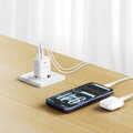 Swissten Síťový Adaptér Edge GaN 1x USB-C PD 25W + 1x USB-A 18W QC Bílý