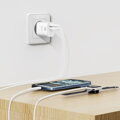 Swissten Síťový Adaptér Edge GaN 1x USB-C PD 25W + 1x USB-A 18W QC Bílý
