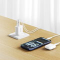 Swissten Síťový Adaptér Edge GaN 1x USB-C PD 35W + 1x USB-A 18W QC, Pro UK Zásuvku Bílý