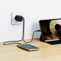 Swissten Síťový Adaptér Edge GaN 1x USB-C PD 45W + 1x USB-A 18W QC Černý