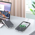 Swissten Power Bank Fusion 10000 mAh S Nabíjením Apple Watch (Kompatibilní S Magsafe) Stříbrná
