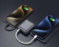 Swissten Power Bank Space 10000 mAh, 35W S Integrovaným Kabelem USB-C Stříbrná