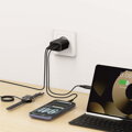 Swissten Síťový Adaptér Edge GaN 2x USB-C PD 65W + 1x USB-A 18W QC Černý