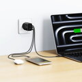 Swissten Síťový Adaptér Edge GaN 2x USB-C PD 65W + 1x USB-A 18W QC Černý