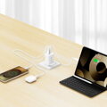 Swissten Síťový Adaptér Edge GaN 2x USB-C PD 65W + 1x USB-A 18W QC, Pro UK Zásuvku Bílý