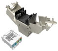 Solarix Multipack 24 ks samořezný keystone Solarix CAT6 STP SXKJ-6-STP-BK-SA
