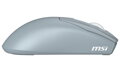 MSI herní myš FORGE 340 Wireless Sky/ bezdrátová/ 12.000 dpi/ 2,4GHz/ BT5.2/ USB/ 6 tlačítek/ světle modrá